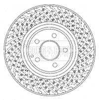 Borg & Beck, Borg & Beck Brake Disc Single  - BBD5913S fits Mercedes S430 4-matic 09/02-