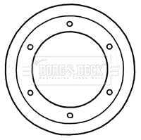 Borg & Beck, Borg & Beck Brake Disc Single  - BBD5921S fits Iveco Daily 60C,65C 06-