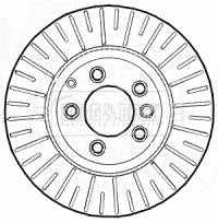 Borg & Beck, Borg & Beck Brake Disc Single  - BBD5926S fits Audi Q7 06-