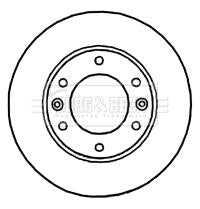 Borg & Beck, Borg & Beck Brake Disc Single  - BBD5927S fits Hyundai i800 08-