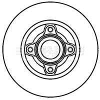 Borg & Beck, Borg & Beck Brake Disc Single  - BBD5939S fits Renault Clio 05/98-09/05