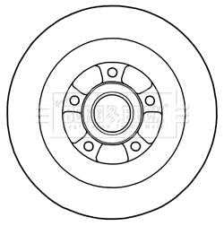 Borg & Beck, Borg & Beck Brake Disc Single  - BBD5970S fits Ren. Grand Scenic 2.0 dCi 09-