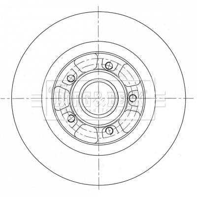 Borg & Beck, Borg & Beck Brake Disc Single  - BBD6069S fits Mercedes Citan(415) 13-