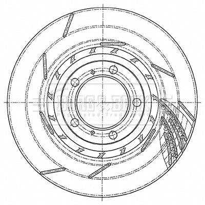 Borg & Beck, Borg & Beck Brake Disc Single  - BBD6160S fits Porsche Panamera(970) 05/11-16