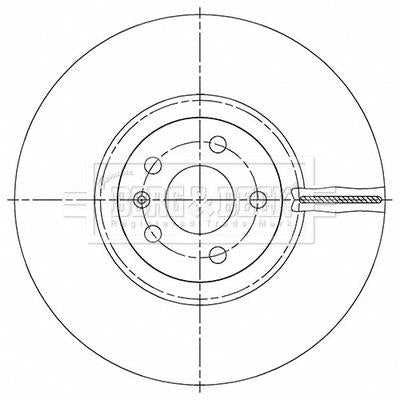 Borg & Beck, Borg & Beck Brake Disc Single  - BBD6165S fits S90, V90 18 03/16-