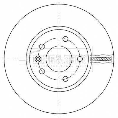 Borg & Beck, Borg & Beck Brake Disc Single  - BBD6193S fits Insignia (Z18) 16 03/17-