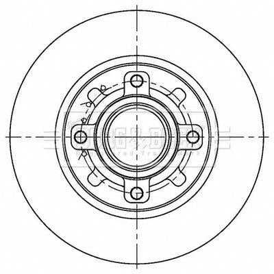 Borg & Beck, Borg & Beck Brake Disc Single  - BBD6194S fits C3,C3 Aircross 12/17-