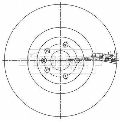 Borg & Beck, Borg & Beck Brake Disc Single  - BBD6210S fits XC90 II 19 06/15-