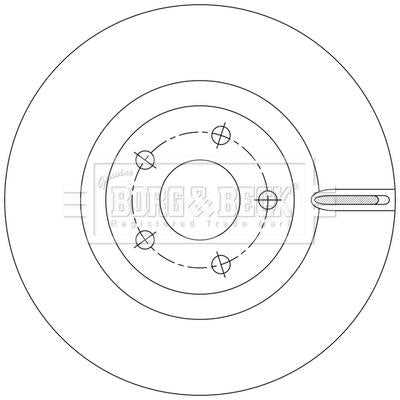 Borg & Beck, Borg & Beck Brake Disc Single  - BBD6225S fits Focus IV 2018-