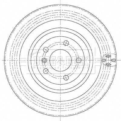 Borg & Beck, Borg & Beck Brake Discs - BBD5495 fits GL Class(X166)less Sports Pack 11/15-