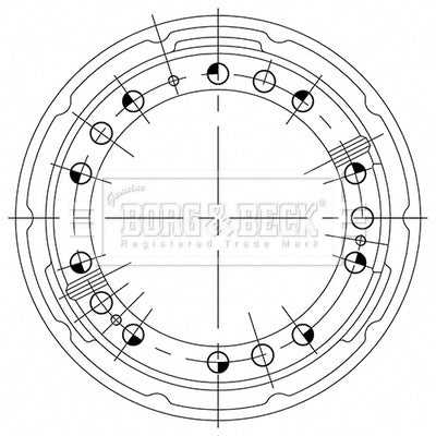 Borg & Beck, Borg & Beck Brake Drum - BBR32519