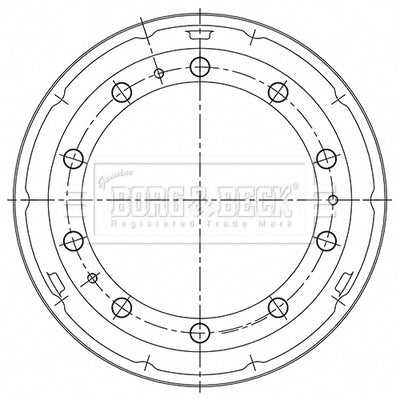 Borg & Beck, Borg & Beck Brake Drum - BBR32531