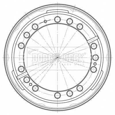 Borg & Beck, Borg & Beck Brake Drum - BBR32532