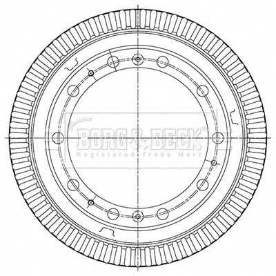 Borg & Beck, Borg & Beck Brake Drum - BBR32558