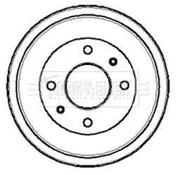 Borg & Beck, Borg & Beck Brake Drum (Single) - BBR7028 fits Austin Rover Mini 1984-