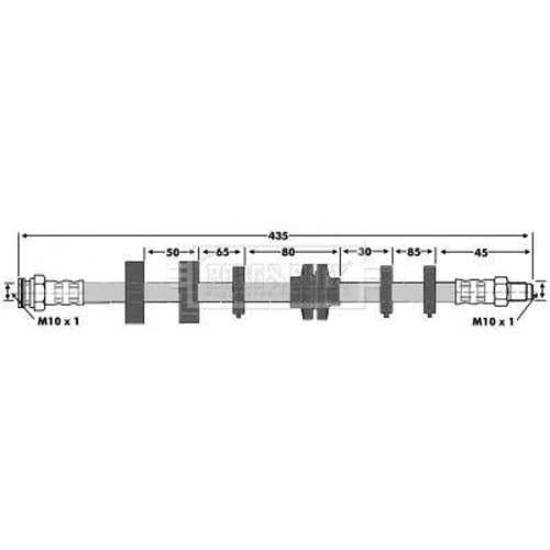 Borg & Beck, Borg & Beck Brake Hose  - BBH6013 fits Alfa 155,Fiat Coupe