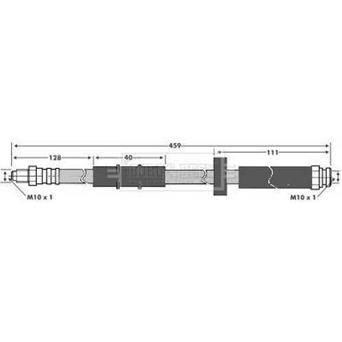 Borg & Beck, Borg & Beck Brake Hose  - BBH6061 fits Citroen C25,Fiat Ducato,Talbot