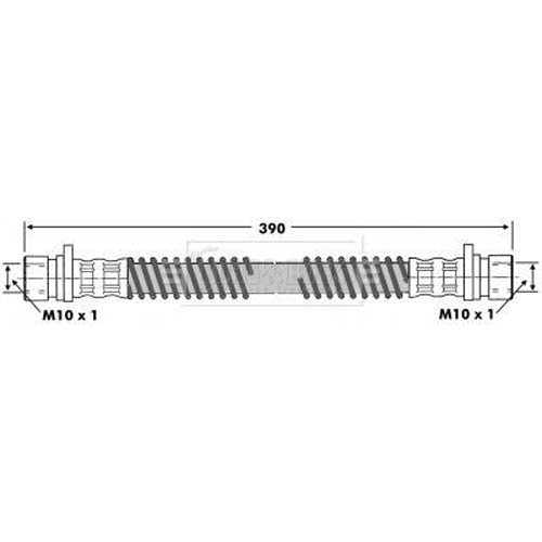 Borg & Beck, Borg & Beck Brake Hose  - BBH6394 fits Range Rover I,II