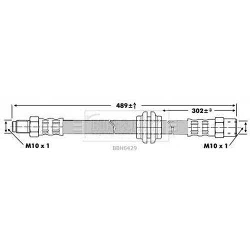 Borg & Beck, Borg & Beck Brake Hose  - BBH6429 fits Volvo 440,460,480 87-