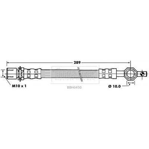 Borg & Beck, Borg & Beck Brake Hose  - BBH6450 fits Toyota Corolla,Liteace