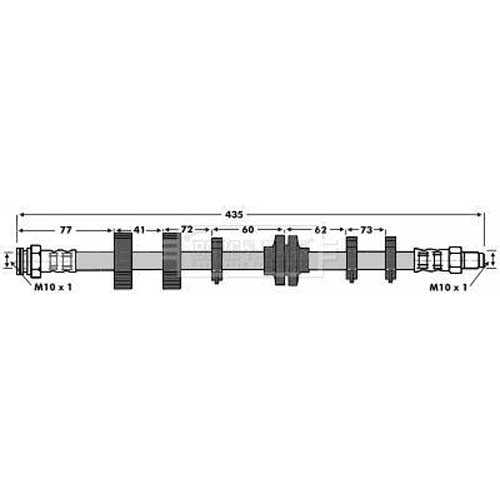 Borg & Beck, Borg & Beck Brake Hose  - BBH6645 fits Fiat Barchetta,Punto,Lancia Y