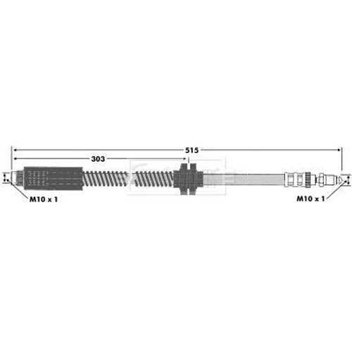 Borg & Beck, Borg & Beck Brake Hose  - BBH6766 fits PSA Dispatch,Expert,Fiat Scudo