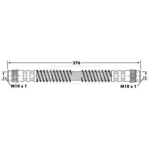 Borg & Beck, Borg & Beck Brake Hose  - BBH6767 fits PSA Evasion,Jumper,Peu 807