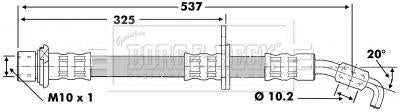 Borg & Beck, Borg & Beck Brake Hose  - BBH6852 fits Toyota Carina E 92-