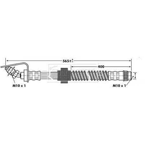 Borg & Beck, Borg & Beck Brake Hose  - BBH6867 fits GM Movano,Renault Master