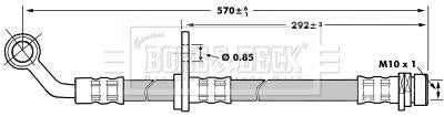 Borg & Beck, Borg & Beck Brake Hose  - BBH7021 fits Honda Stream 01-05