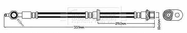 Borg & Beck, Borg & Beck Brake Hose  - BBH7272 fits Toyota Yaris,Yaris Verso