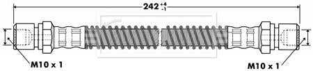 Borg & Beck, Borg & Beck Brake Hose  - BBH7343 fits Daewoo,Chevrolet Rezzo