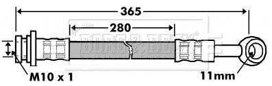 Borg & Beck, Borg & Beck Brake Hose  - BBH7464 fits Hyundai Tucson,Kia Sportage