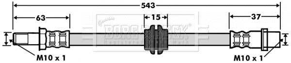 Borg & Beck, Borg & Beck Brake Hose  - BBH7497 fits Merc Sprinter 3,3.5,5t 906