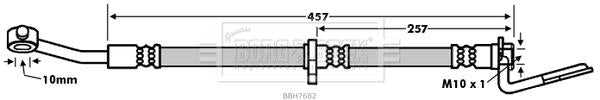 Borg & Beck, Borg & Beck Brake Hose  - BBH7682 fits Honda Insight 00-04