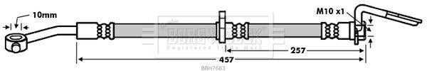 Borg & Beck, Borg & Beck Brake Hose  - BBH7683 fits Honda Insight 00-04