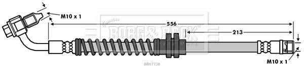 Borg & Beck, Borg & Beck Brake Hose  - BBH7738 fits G.M. Insignia 08-17