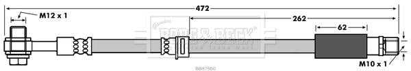 Borg & Beck, Borg & Beck Brake Hose  - BBH7900 fits GM Astra H GTC, Zafira B