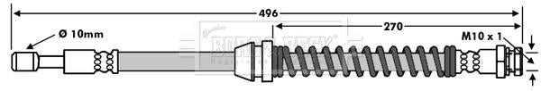 Borg & Beck, Borg & Beck Brake Hose  - BBH7959 fits Rover City Rover 03-05