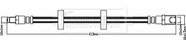 Borg & Beck, Borg & Beck Brake Hose  - BBH8673 fits IVECO Daily III  04-07