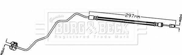 Borg & Beck, Borg & Beck Brake Hose  - BBH8675 fits CITROEN C3 11/09-