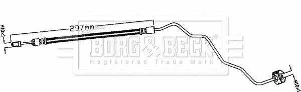 Borg & Beck, Borg & Beck Brake Hose  - BBH8676 fits CITROEN C3 11/09-