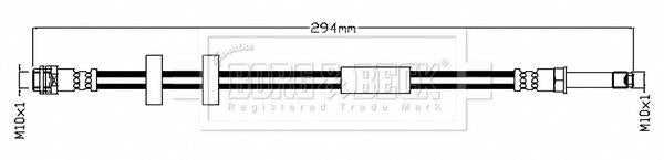 Borg & Beck, Borg & Beck Brake Hose  - BBH8759 fits A8 (4H2,4H8,4HC,4HL) 2009>