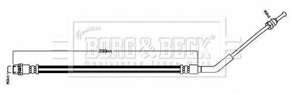 Borg & Beck, Borg & Beck Brake Hose  - BBH8764 fits Z4 Roadster,Coupe (E86) 2003-2009