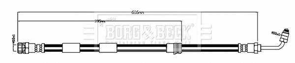 Borg & Beck, Borg & Beck Brake Hose  - BBH8771 fits A3 (8VA,8VF),TT (FV3,FV5) 2012>