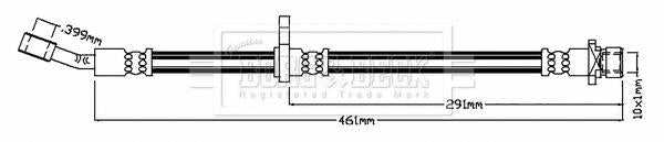 Borg & Beck, Borg & Beck Brake Hose  - BBH8792 fits Civic VIII Saloon ES,ET