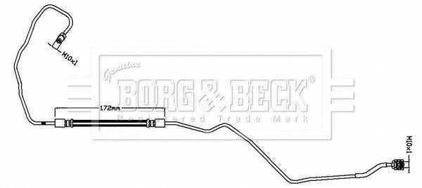 Borg & Beck, Borg & Beck Brake Hose  - BBH8795 fits DS5 2013-2015