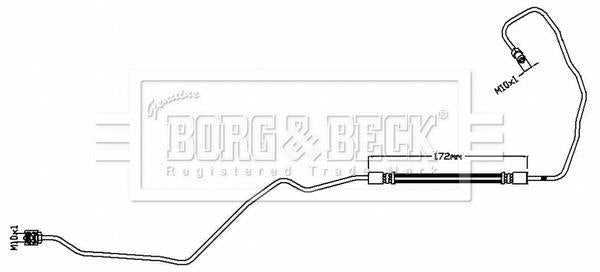 Borg & Beck, Borg & Beck Brake Hose  - BBH8796 fits DS5 2013-2015