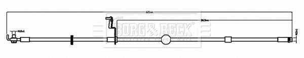 Borg & Beck, Borg & Beck Brake Hose  - BBH8800 fits 508 I (8D_),508SW I (8E_) 2010-