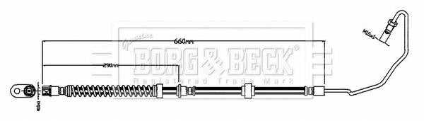 Borg & Beck, Borg & Beck Brake Hose  - BBH8802 fits 508 I (8D_),508SW I (8E_) 2010-